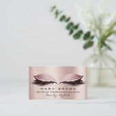 メイクアップ眉毛まぶしピンクスパウェルネス爪、 ネイル 名刺 (スタンド正面)