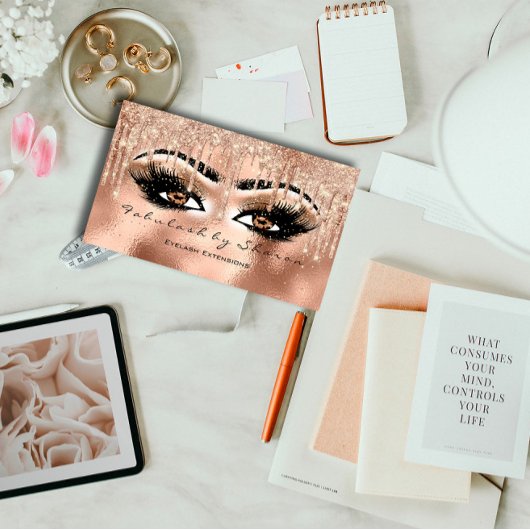 メイクアップ眉毛まゆグリッタードリップスパークVIPバラ 名刺