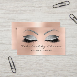 メイクアップ眉毛まゆグリッターピンクシルバーグレー 名刺