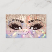 メイクアップ眉毛ろう点滴バラ自筆証書 名刺 (正面)