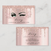 メイクアップ眉毛グリーンまつげドリップ 名刺 (正面/裏面)