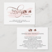 メイクアップ眉目まぶしアフターケアカード 紹介カード (正面/裏面)