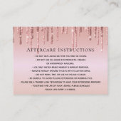 メイクアップ眉目点眼点眼点眼点滴後介護カード点滴 紹介カード (裏面)