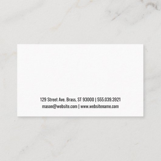 メイクアップ美しいアクセサリ | 唇 名刺 (裏面)