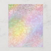 メイクアップ美しいグリッター価格ラッシュホログラフパステル チラシ (裏面)