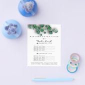 メイクアップ美しいサロンウッドランドユーカリオーガニック チラシ (シングル)