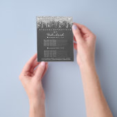 メイクアップ美しいサロンシルバードリップスグレークラフト チラシ (手)