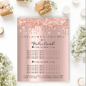 メイクアップ美しいサロンバラグリッターフライヤースパークドリップ チラシ