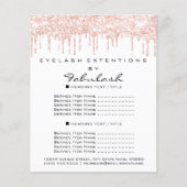 メイクアップ美しいサロンバラグリッターフライヤーホワイトドリップ チラシ (正面)