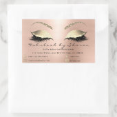 メイクアップ美しいサロンバラスキニーアドレスラグジュアリー 長方形シール (バッグ)