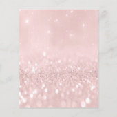 メイクアップ美しいサロンピンクグリッターフライヤーグレーラッシュ チラシ (裏面)