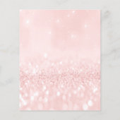 メイクアップ美しいサロンピンクグリッターフライヤーパウダーラッシュ チラシ (裏面)