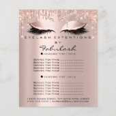 メイクアップ美しいサロンブラウングリッター価格リストのラッシュ チラシ (正面)