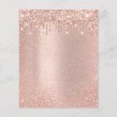 メイクアップ美しいサロンヘアバラグリッターフライヤードリップ チラシ (裏面)