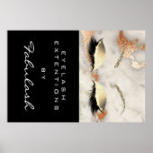 メイクアップ美しいサロン大理石ラッシュ名銅大理石 ポスター (正面)