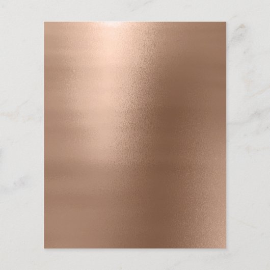 メイクアップ美しいサロン金ゴールドグリッターフライヤーコーヒールクス チラシ (裏面)