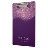 メイクアップ美しいスタジオグリッターピンクパープルバイオレット クリップボード (左)