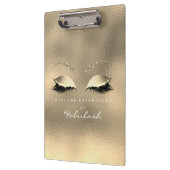 メイクアップ美しいスタジオラッシュグラス金ゴールドホワイト クリップボード (左)