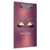 メイクアップ美しいスタジオラッシュズバラ金ゴールドラグジュアリー クリップボード (右)