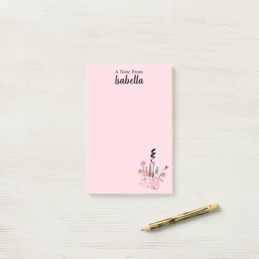 メイクアップ美しいメモ ポストイット (デスク上)