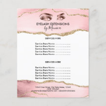 メイクアップ美しいラッシュサロン赤面ピンクガーリーモダン