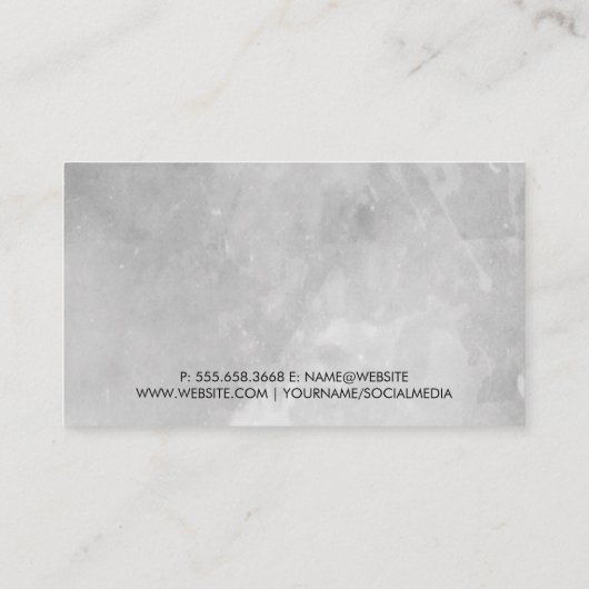 メイクアップ美しいロゴ | 化粧品 ロイヤリティカード (裏面)