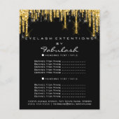 メイクアップ美しい価格表金ゴールドブラックドリップヘアワックス チラシ (正面)