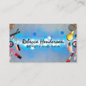 メイクアップ美しい製品 | 青いグロー 名刺 (正面)