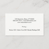 メイクアップ美しい 名刺 (裏面)