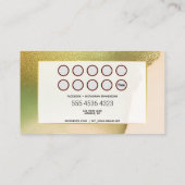 メイクアップ美容師ニューテックChartreuse予算 名刺 (裏面)