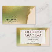 メイクアップ美容師ニューテックChartreuse予算 名刺 (正面/裏面)