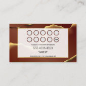 メイクアップ美容師抽象芸術プロフェッショナルニューテック 名刺 (裏面)