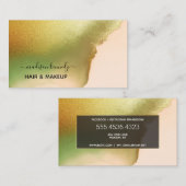 メイクアップ美容師Chartreuse New Tech抽象芸術 名刺 (正面/裏面)