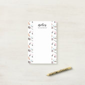 メイクアップ製品のパターンカスタムと製品のタイトルと名前 ポストイット (デスク上)