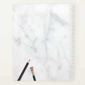 メイクアップ製品フラットレイイラストレーション名 プランナー手帳 (裏面)