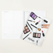 メイクアップ製品フラットレイイラストレーション名 プランナー手帳 (ディスプレー)