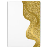 メイクアップ金ゴールドグリッター効果 クリップボード (裏面)