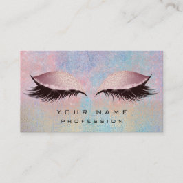 メイクアップ金ゴールド赤面ピンクブルーアイズラッシュズグリッター 名刺