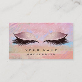 メイクアップ金ゴールド赤面ピンクブルーアイズラッシュズグリッター 名刺