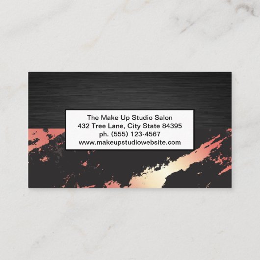 メイクアップ顔料 | ビューティー 名刺 (裏面)