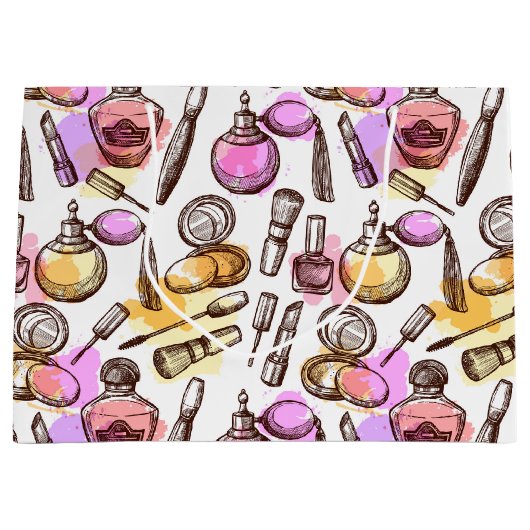 メイクアップ香水美しい抱き枕 ラージペーパーバッグ (正面)