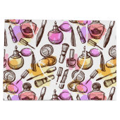 メイクアップ香水美しい抱き枕 ラージペーパーバッグ (裏面)