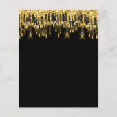 メイクアップ ビューティー 価格表 ゴールド ブラック ドリップス グリッター チラシ (裏面)