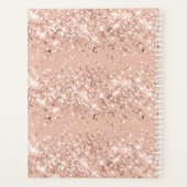 メイクアップ&ヘアモノグラム赤面バラ金ゴールドグリッター  プランナー手帳 (裏面)