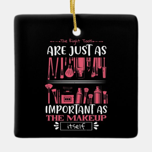 メイクアップ – メイクアップに最適なツール セラミックオーナメント (正面)