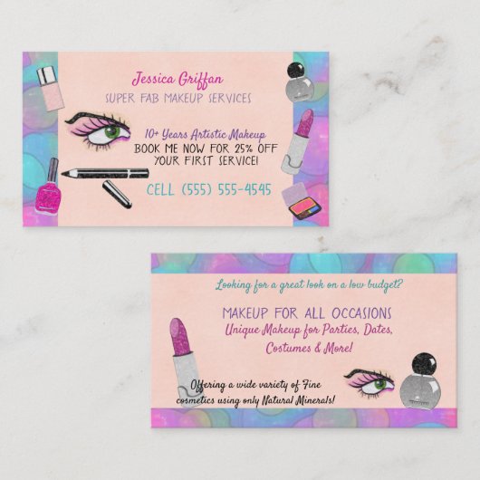 メイクアップ 名刺 (正面/裏面)