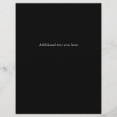 メイクアップ&美しいシックなグラムイベントチラシのポスター チラシ (裏面)