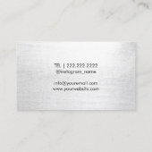 メイクアップ&美容師リップスティックエレガントミニマリスト 名刺 (裏面)