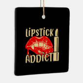 メイクアップ – Lipstick Addict セラミックオーナメント (右)