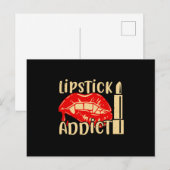 メイクアップ – Lipstick Addict ポストカード (正面/裏面)